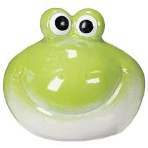 Artikel Keramik-Frosch grün 18 cm für Wohnzimmer- und Tischdekoration