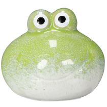 Artikel Deko-Frosch Tierfigur aus Keramik 10 cm grün für Wohnraum- und Schreibtischgestaltung