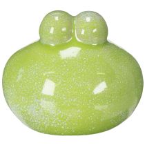 Artikel Deko-Frosch Tierfigur aus Keramik 10 cm grün für Wohnraum- und Schreibtischgestaltung