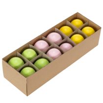Artikel Dekorative Ostereier aus echten Gänseeiern 8cm Pastellfarben 10 Stück