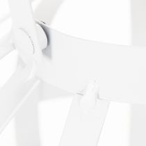 Artikel Gartenlaterne aus Metall mit Glas-Windlicht Ø18,5 cm Weiß