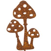 Artikel Gartenstecker aus Metall mit Edelrost-Optik Fliegenpilz 10 cm 6 Stück