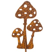 Artikel Gartenstecker aus Metall mit Edelrost-Optik Fliegenpilz 10 cm 6 Stück