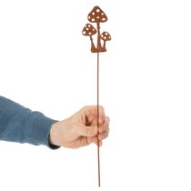 Artikel Gartenstecker aus Metall mit Edelrost-Optik Fliegenpilz 10 cm 6 Stück