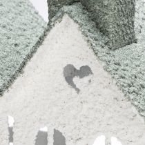 Artikel Lichterhaus aus Metall 80cm Grün Herzmotiv für Garten und Balkon