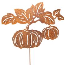 Artikel Gartenstecker Metall Kürbis Rostoptik 100cm