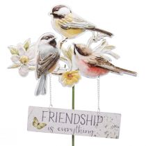 Gartenstecker Metall Vögel, Blumenstecker für den Garten 84cm