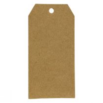 Artikel Geschenkanhänger Papier 3,5×6 cm in Natur, Weiß und Schwarz - 300 Stück