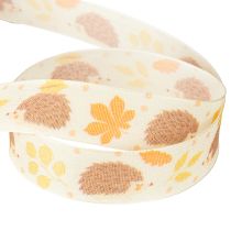 Artikel Geschenkband Webkante Band Herbst Igel 15mm 18m