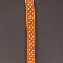 Artikel Geschenkband aus Polyester 1,5 cm x 20 m Orange mit weißen Punkten