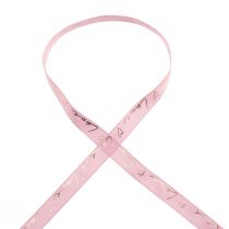 Artikel Geschenkband mit Herzen Dekoband Rosa Gold 15mm 15m