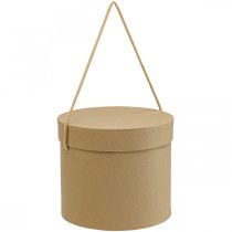 Artikel Runde Geschenkboxen aus Karton Beige Ø12,5/14,5/16,5cm mit Deckel 3er-Set