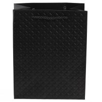 Artikel Geschenktasche aus Papier Schwarz 18×10×23cm mit Griffen