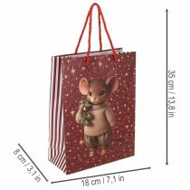 Artikel ProductNameWeihnachtsgeschenktüten mit Mausmotiv und Sternen, 18 x 8 x 24 cm, 2 Stück/ProductName
ProductDescription<h2>Weihnachtsgeschenktüten mit Mausmotiv zum Verpacken kleiner Geschenke</h2>
<p>Die Geschenktüten mit Mausmotiv und Sternen sind für das