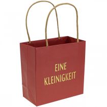 Artikel Geschenktüten „Eine Kleinigkeit“ Rot Papier 20×11×25cm 6St