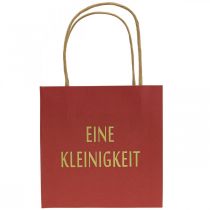 Artikel Geschenktüten „Eine Kleinigkeit“ Rot Papier 20×11×25cm 6St