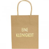 Artikel Geschenktüten Natur „Eine Kleinigkeit“ Papier 20×11×25cm 6St