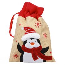 Artikel Geschenktüten Weihnachten 20×23cm Jute-Optik 3er-Set mit Wintermotiven