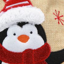 Artikel Geschenktüten Weihnachten 20×23cm Jute-Optik 3er-Set mit Wintermotiven