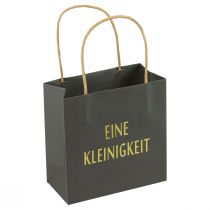 Artikel Geschenktüten Grau „Eine Kleinigkeit“ Papier 16×8×16cm 9St