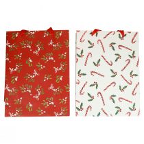 Artikel Geschenktüten Weihnachten Geschenktasche Präsentbeutel 18×24×8cm 2St
