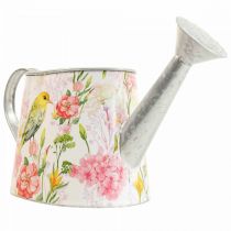 Deko Gießkanne Metall zum Bepflanzen, Pflanzkanne H16cm