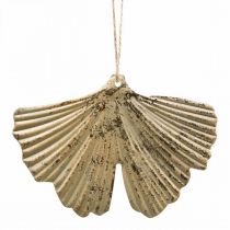 Ginkgoblatt Anhänger Ginkgo Vintage Deko Metall 15×11cm 4St