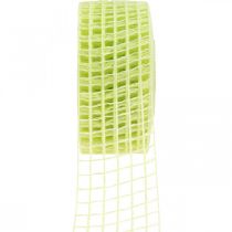 Gitterband Dekoband Bastelband Gelb Limone 4,5cm x 10m