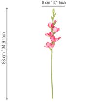 Artikel Künstliche Gladiole aus Kunstseide 88cm Pink für Innenbereich