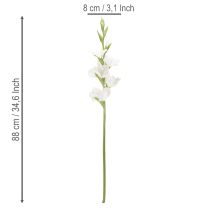 Artikel Künstliche Gladiole aus Textil und Kunststoff Weiß 88cm für Innenbereich