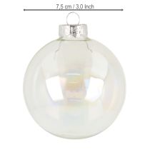 Artikel Glas Weihnachtskugeln Glaskugeln irisierend