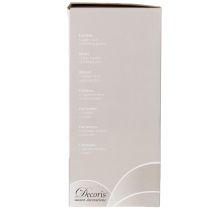 Artikel Glaskaraffe 27cm mit 4 Gläsern 11cm aus transparentem Glas, schwarz-grau beschriftbar