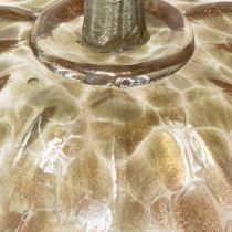 Artikel Glaskürbis Dekoration Herbst Tischdeko Set aus Glas und Metall 2 Stück