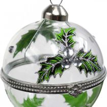 Artikel Glas-Christbaumkugeln zum Befüllen Stechpalme Ø6cm 2er-Set