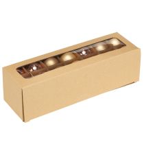 Artikel Glaskugeln Weihnachtskugeln Glas Gold Rosé Ø4cm 24 St