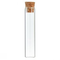 Artikel Reagenzglas Deko Glasröhrchen Kork Mini Vasen H13cm 24 St