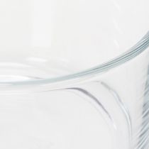 Artikel Glasschale aus klarem Glas, 13 cm Durchmesser, für Deko und Kerzen