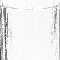 Artikel Glasvase mit natürlicher Rillenstruktur 24 cm transparent