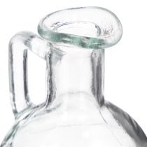 Artikel Miniatur-Wasserkrug aus Glas mit Henkel, 12 cm, transparent, 6-teiliges Set