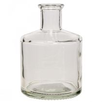 Glasvase Apothekerflaschen Deko Glas Dekovase Klar Ø7cm 6St