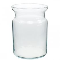 Glasvase klar Deko Vase Glas Windlicht Blumenvase Ø18cm H25cm