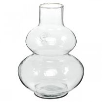 Artikel Glasvase rund Blumenvase Dekovase Glas Klar Ø16cm H23cm