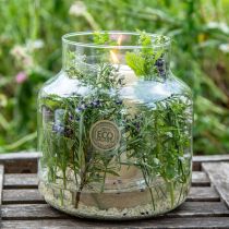 Artikel Glasvase Rund Blumenvase Groß 100% Recyceltes Glas H20 Ø17cm