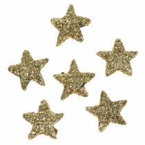 Artikel Sterne Glitzer Gold 1,5cm 144St