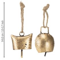 Artikel Glocken Christbaumschmuck Metall Vintage