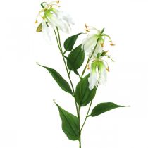 Artikel Künstliche Lilien Weiß 82 cm 3 Stiele mit Blüten und Blättern aus Kunststoff