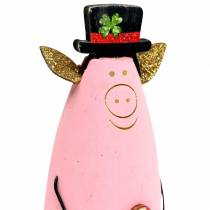 Glücksschwein Glücksbringer Silvester-Deko 9,5cm 4St