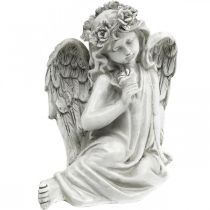 Grabengel sitzend Grabschmuck Engel 20×14×20cm