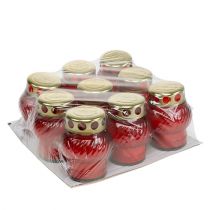 Artikel Grablicht Glaskugel Ø7,5cm H10cm 9 St