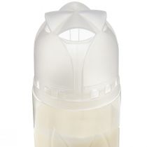 Artikel Grabkerze Weiß Wochenbrenner ICP Kompostierbar H24cm